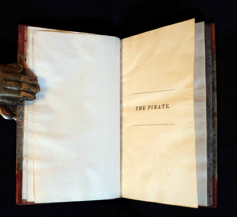 1822 Rare First Edition Book Set - The PIRATE by Sir Walter Scott.