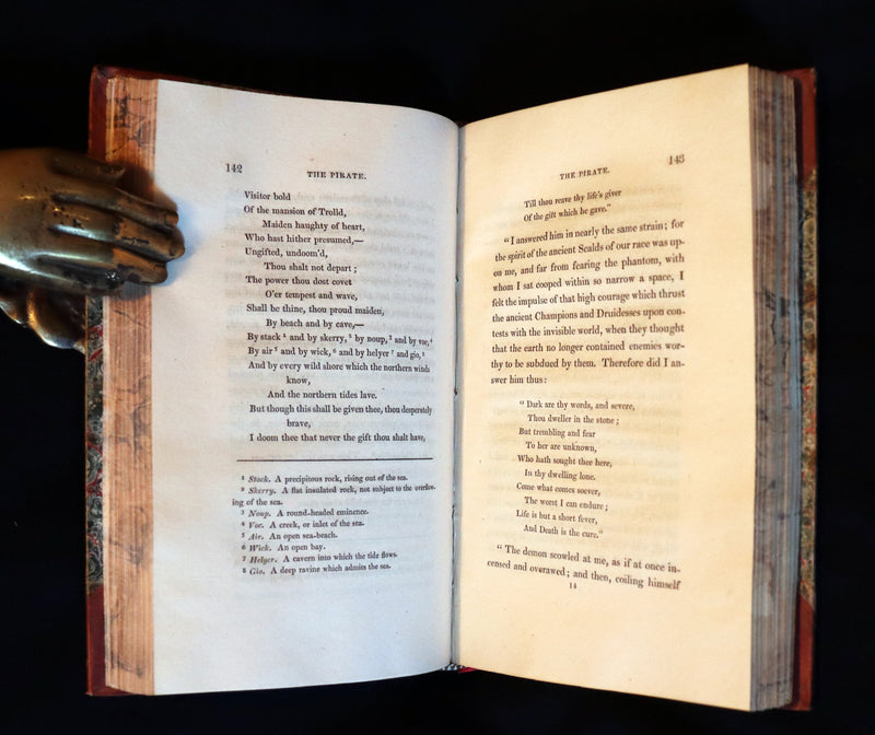 1822 Rare First Edition Book Set - The PIRATE by Sir Walter Scott.