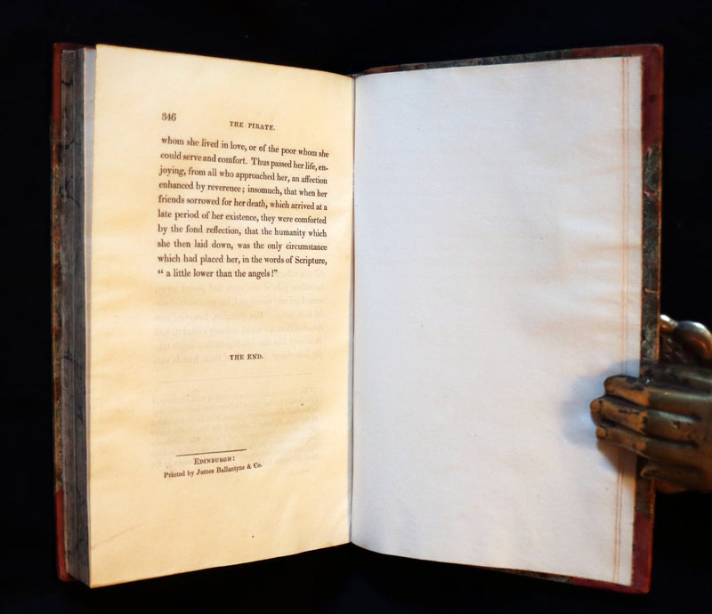 1822 Rare First Edition Book Set - The PIRATE by Sir Walter Scott.