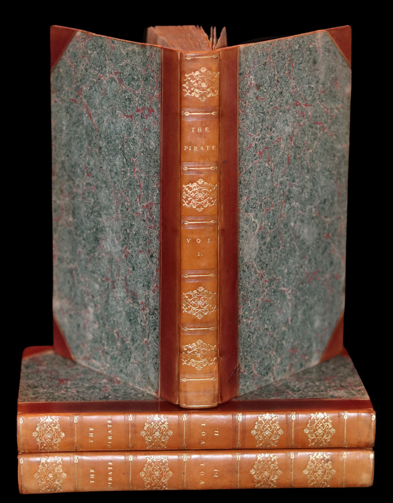 1822 Rare First Edition Book Set - The PIRATE by Sir Walter Scott.