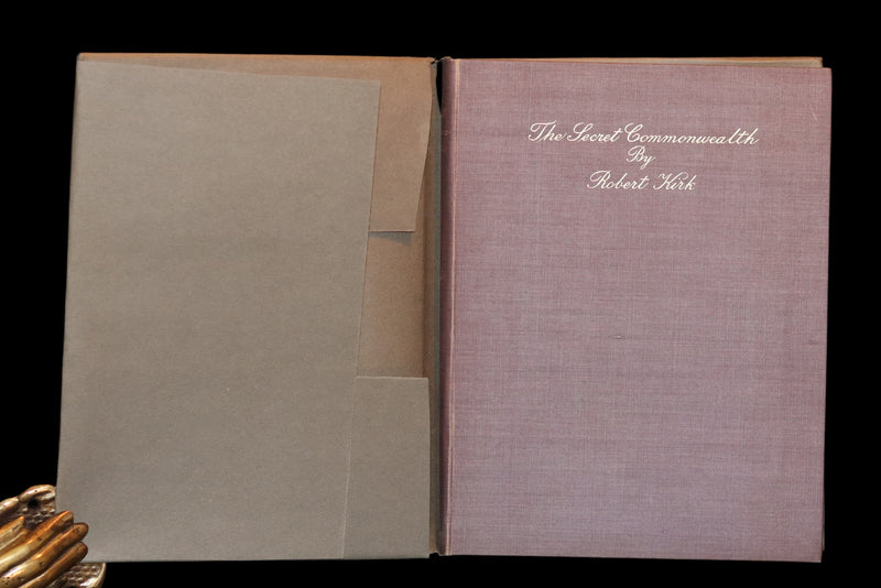 1933 Rare Book - The Secret Commonwealth of Elves, Fauns and Fairies by Robert Kirk.