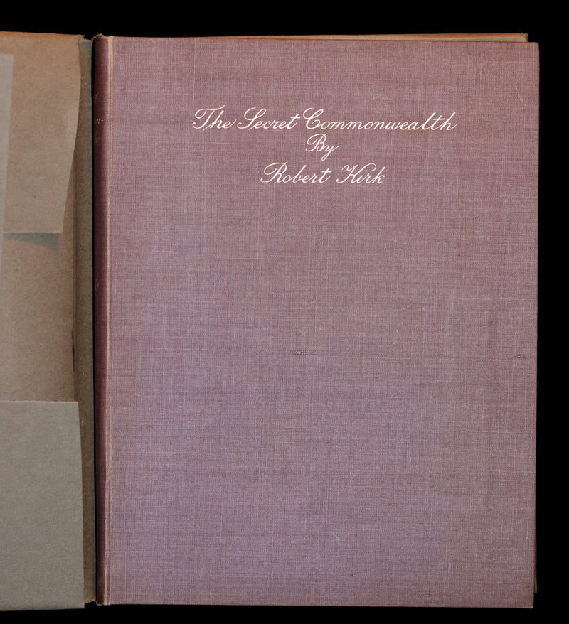 1933 Rare Book - The Secret Commonwealth of Elves, Fauns and Fairies by Robert Kirk.