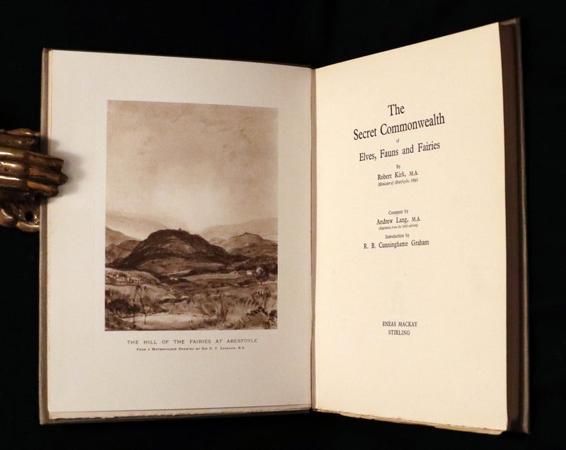 1933 Rare Book - The Secret Commonwealth of Elves, Fauns and Fairies by Robert Kirk.