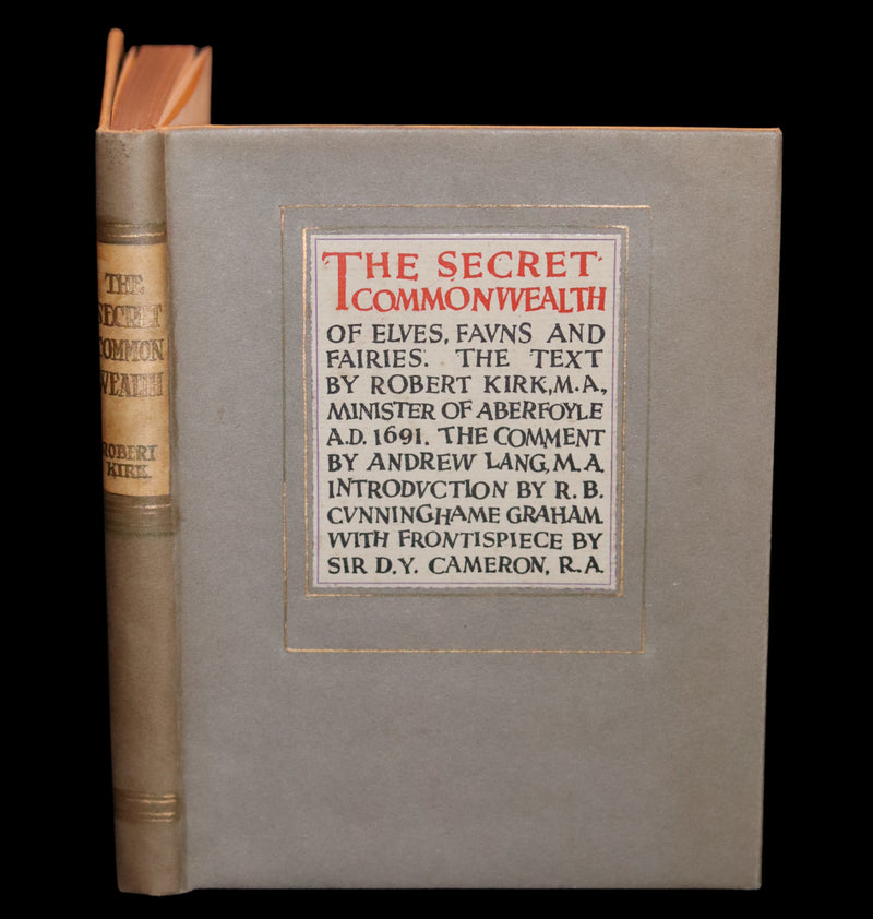 1933 Rare Book - The Secret Commonwealth of Elves, Fauns and Fairies by Robert Kirk.
