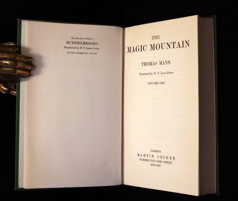 1927 Scarce First English Edition - The Magic Mountain (Der Zauberberg) by Thomas Mann.