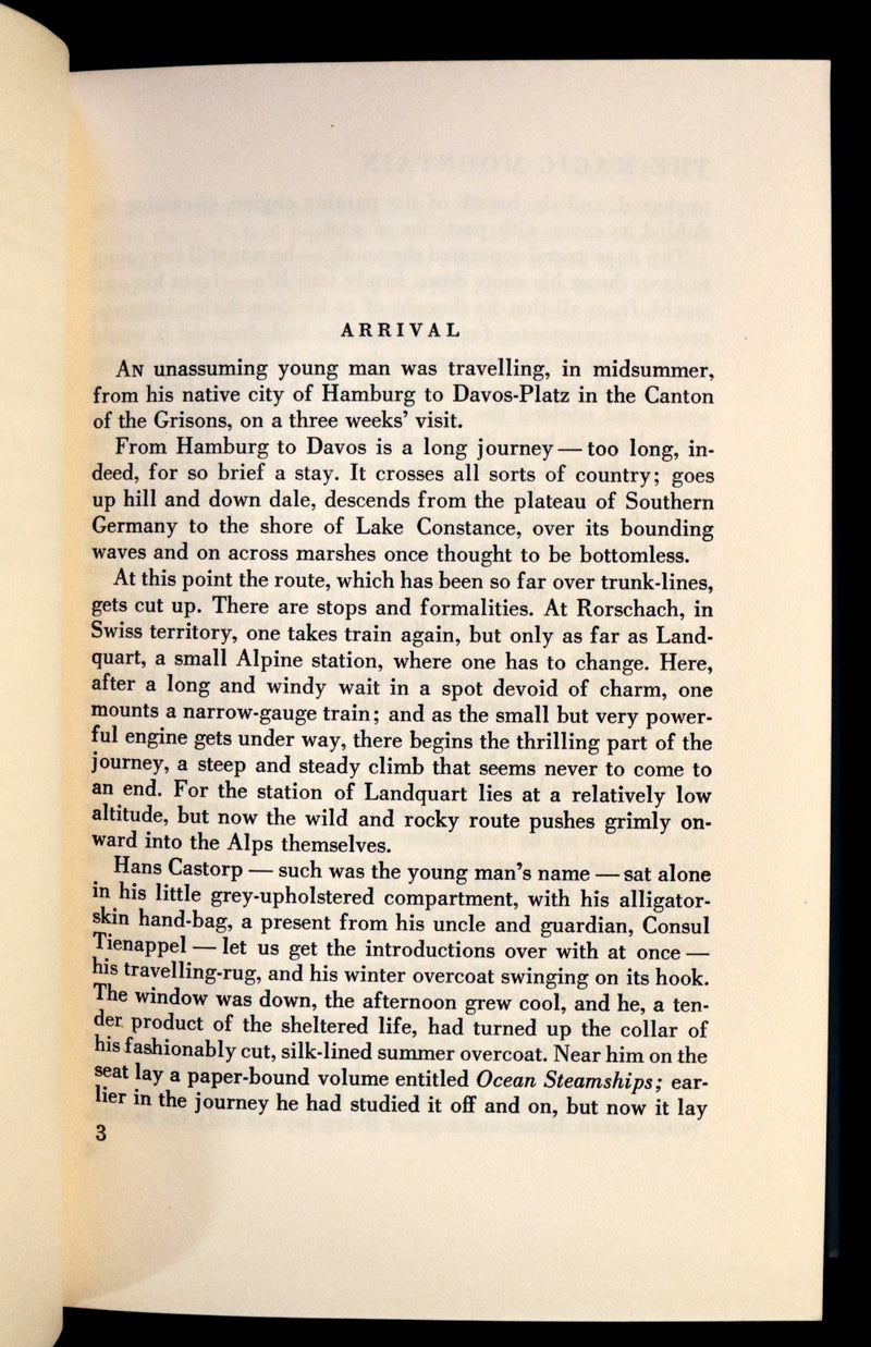 1927 Scarce First English Edition - The Magic Mountain (Der Zauberberg) by Thomas Mann.