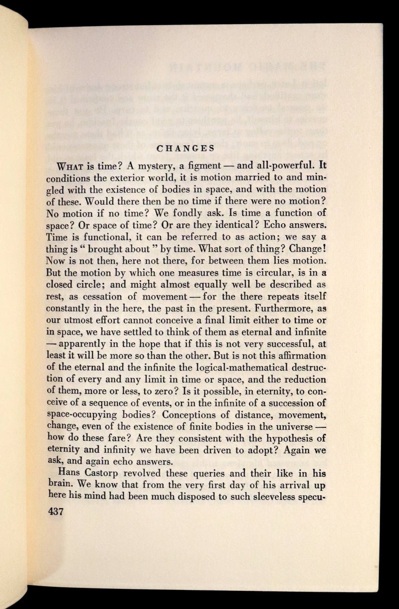 1927 Scarce First English Edition - The Magic Mountain (Der Zauberberg) by Thomas Mann.