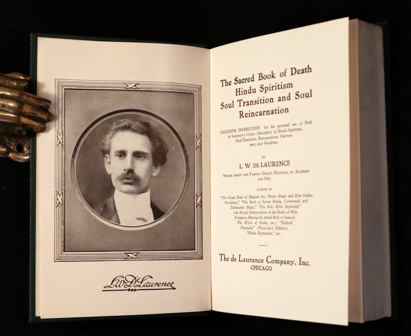 1944 Scarce Book -The Sacred Book of Death, Hindu Spiritism, Reincarnation by de Laurence.
