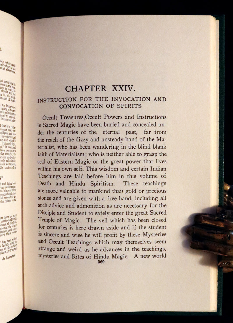 1944 Scarce Book -The Sacred Book of Death, Hindu Spiritism, Reincarnation by de Laurence.