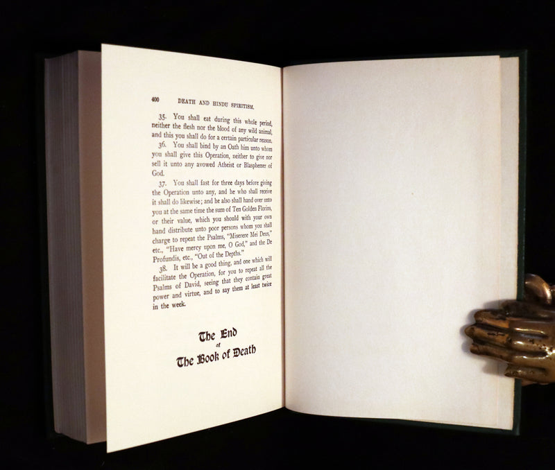 1944 Scarce Book -The Sacred Book of Death, Hindu Spiritism, Reincarnation by de Laurence.