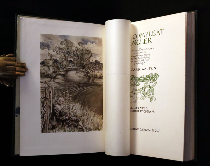 1931 Rare First Edition - THE COMPLEAT ANGLER by Izaak Walton illustrated by Arthur RACKHAM.