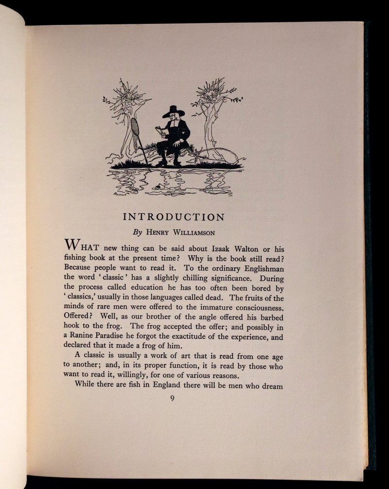 1931 Rare First Edition - THE COMPLEAT ANGLER by Izaak Walton illustrated by Arthur RACKHAM.