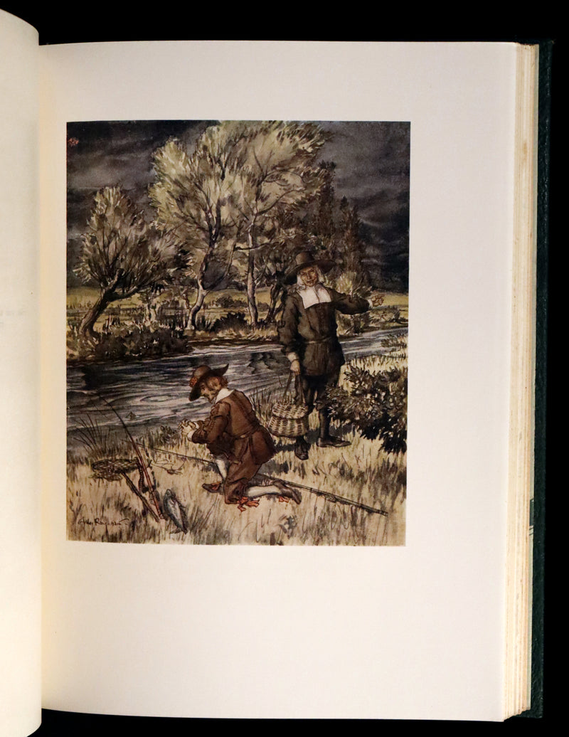 1931 Rare First Edition - THE COMPLEAT ANGLER by Izaak Walton illustrated by Arthur RACKHAM.
