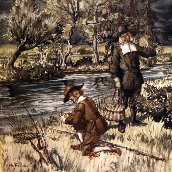 1931 Rare First Edition - THE COMPLEAT ANGLER by Izaak Walton illustrated by Arthur RACKHAM.
