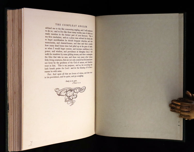 1931 Rare First Edition - THE COMPLEAT ANGLER by Izaak Walton illustrated by Arthur RACKHAM.