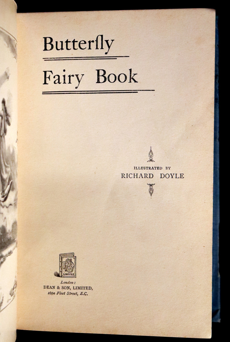 1904 Scarce Book - BUTTERFLY FAIRY BOOK illustrated by Richard Doyle. 1stED.