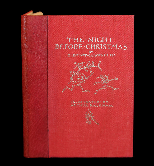 1938 Rare Book Bound by Sangorski - The NIGHT Before CHRISTMAS illustrated by Arthur Rackham.