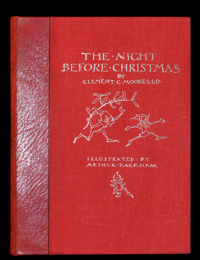 1938 Rare Book Bound by Sangorski - The NIGHT Before CHRISTMAS illustrated by Arthur Rackham.