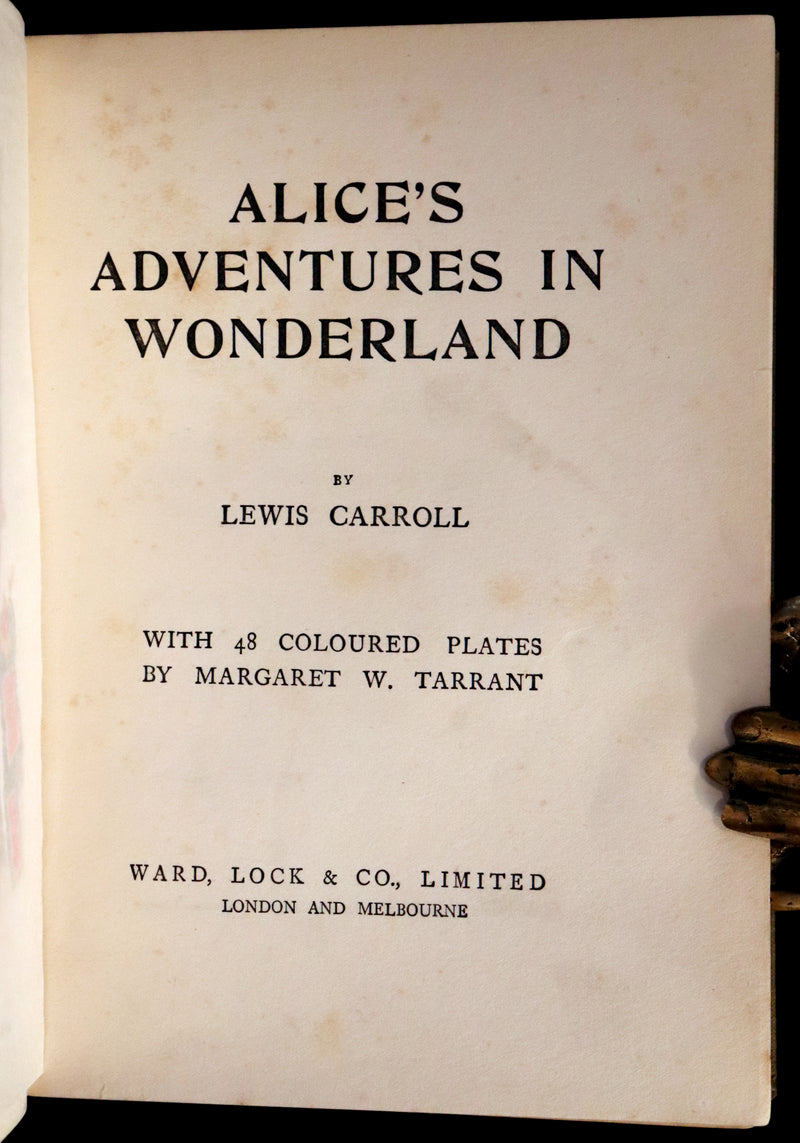 1920 Rare Book - Alice's Adventures in Wonderland illustrated by Margaret W. Tarrant.