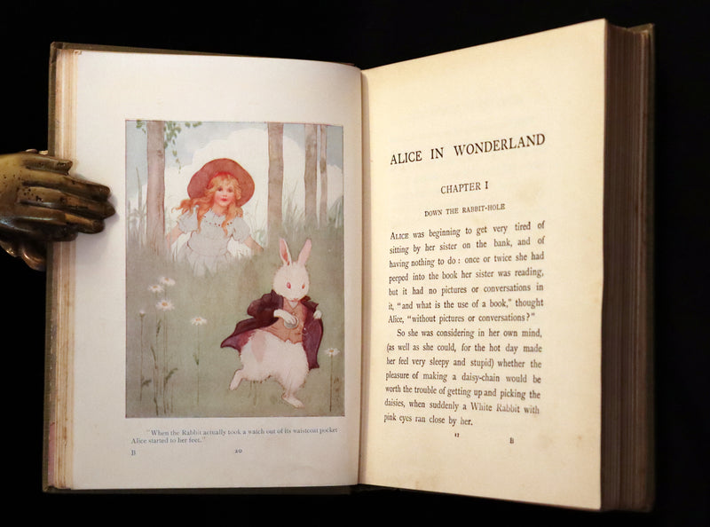 1920 Rare Book - Alice's Adventures in Wonderland illustrated by Margaret W. Tarrant.