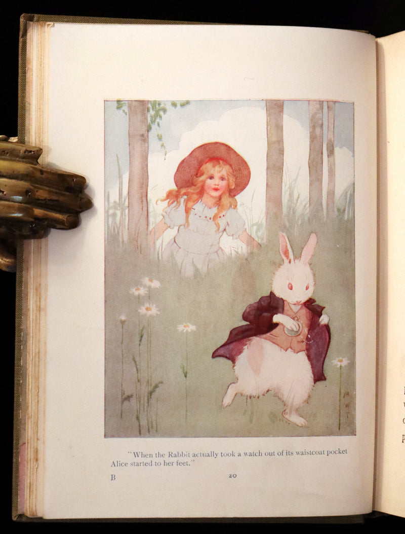 1920 Rare Book - Alice's Adventures in Wonderland illustrated by Margaret W. Tarrant.