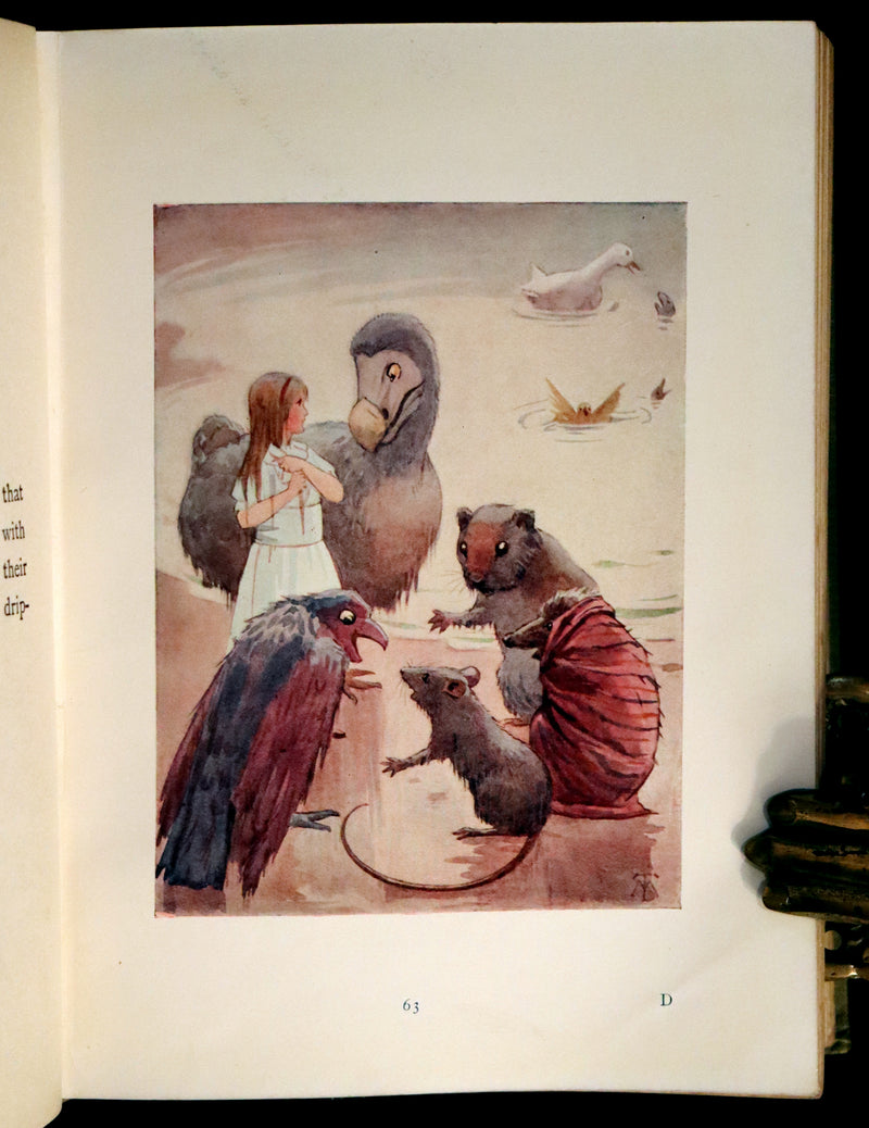 1920 Rare Book - Alice's Adventures in Wonderland illustrated by Margaret W. Tarrant.