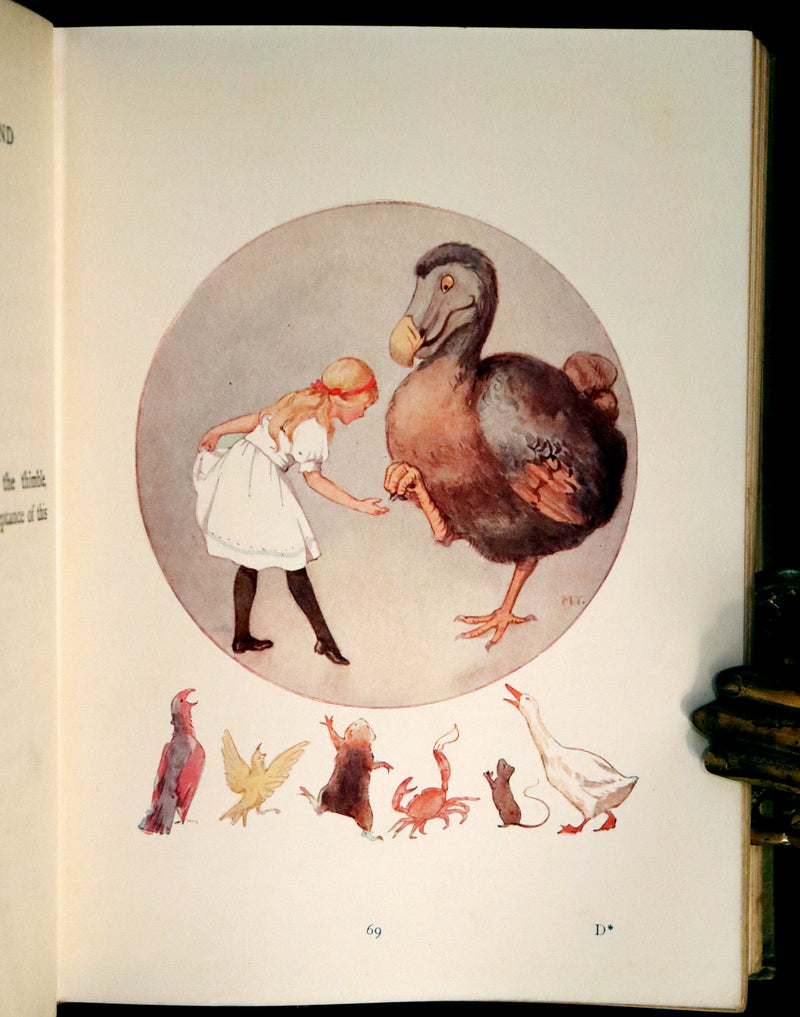 1920 Rare Book - Alice's Adventures in Wonderland illustrated by Margaret W. Tarrant.