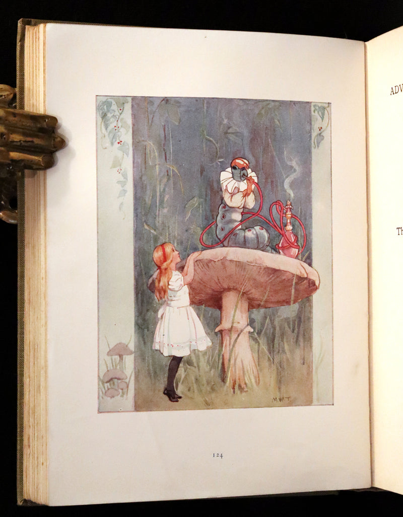 1920 Rare Book - Alice's Adventures in Wonderland illustrated by Margaret W. Tarrant.