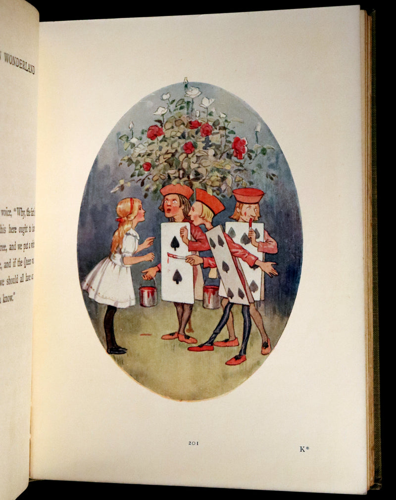 1920 Rare Book - Alice's Adventures in Wonderland illustrated by Margaret W. Tarrant.