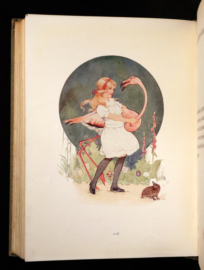 1920 Rare Book - Alice's Adventures in Wonderland illustrated by Margaret W. Tarrant.
