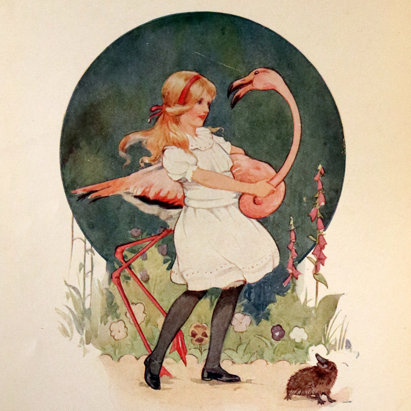 1920 Rare Book - Alice's Adventures in Wonderland illustrated by Margaret W. Tarrant.