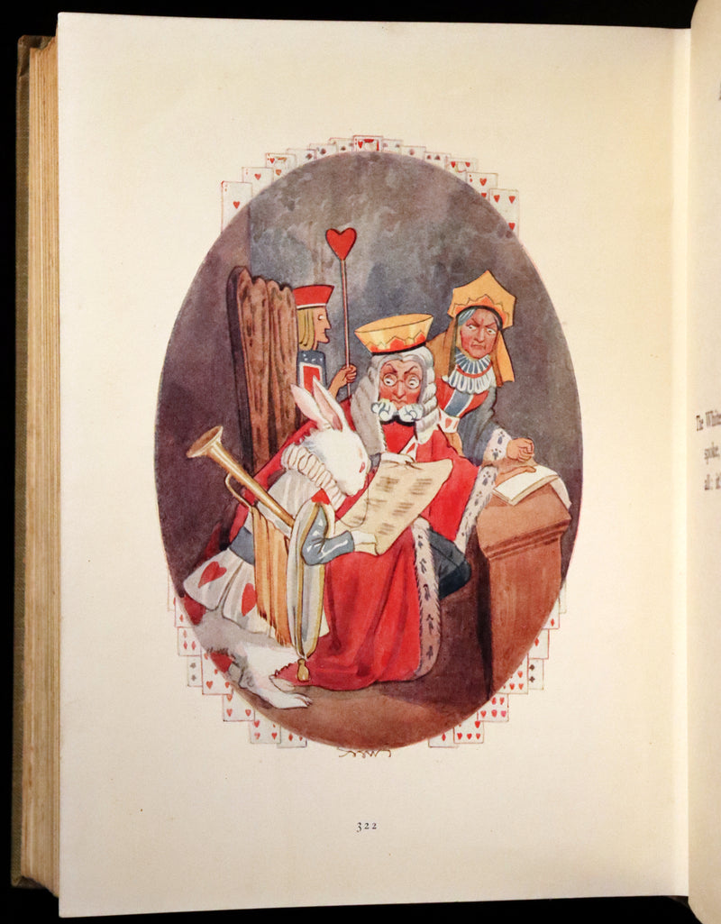 1920 Rare Book - Alice's Adventures in Wonderland illustrated by Margaret W. Tarrant.
