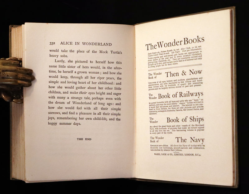 1920 Rare Book - Alice's Adventures in Wonderland illustrated by Margaret W. Tarrant.