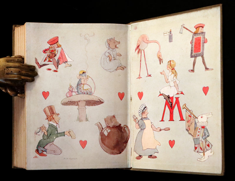 1920 Rare Book - Alice's Adventures in Wonderland illustrated by Margaret W. Tarrant.