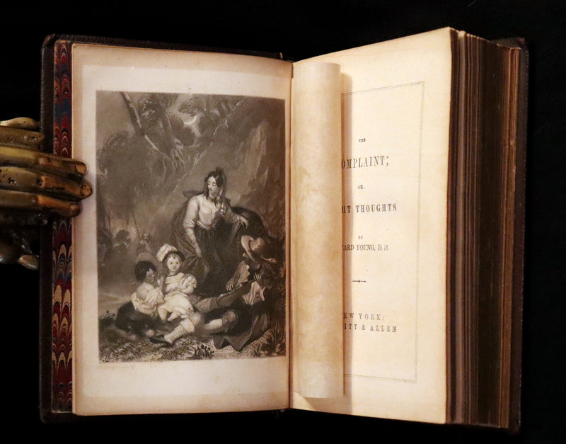 1856 Rare Book ~ The Complaint, or, Night Thoughts by Edward Young. Illustrated.