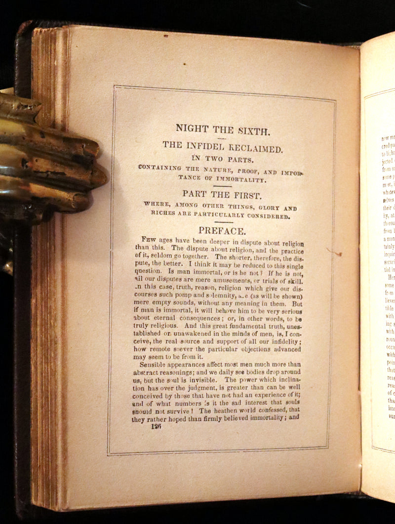 1856 Rare Book ~ The Complaint, or, Night Thoughts by Edward Young. Illustrated.