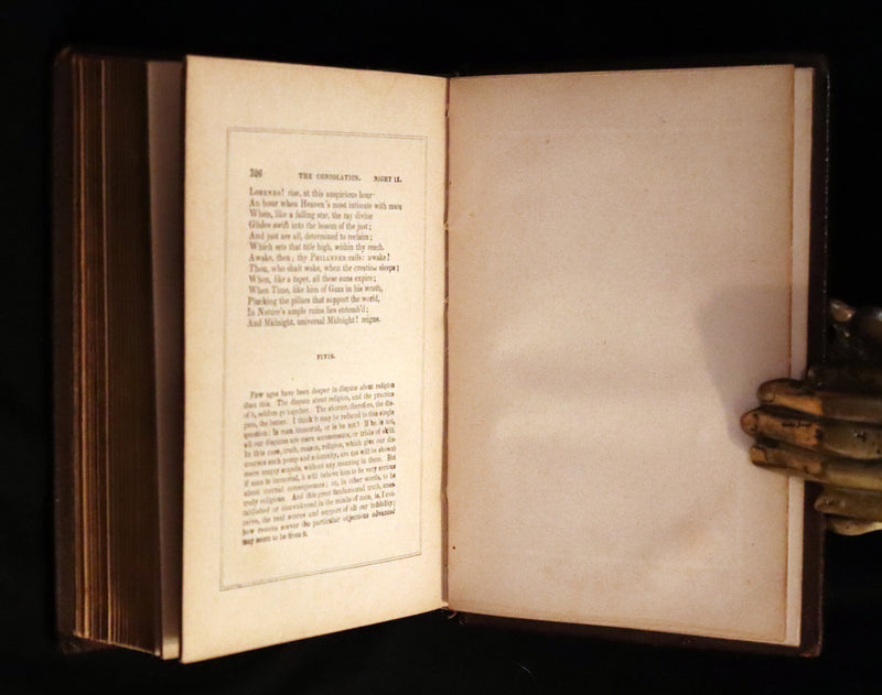 1856 Rare Book ~ The Complaint, or, Night Thoughts by Edward Young. Illustrated.