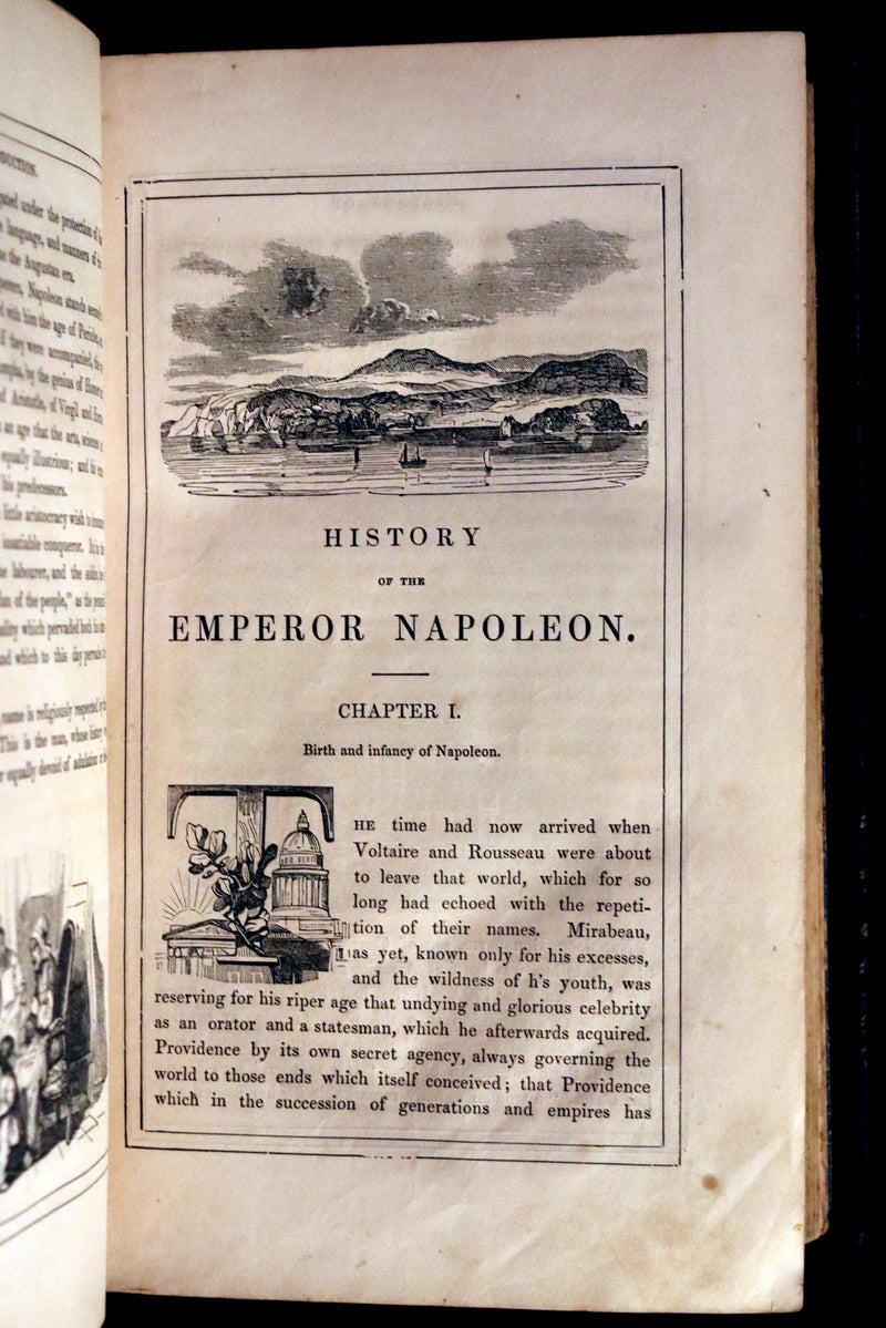 1850 Rare Book ~ History of NAPOLEON by Laurent de l'Ardeche, illustrated by Horace Vernet.
