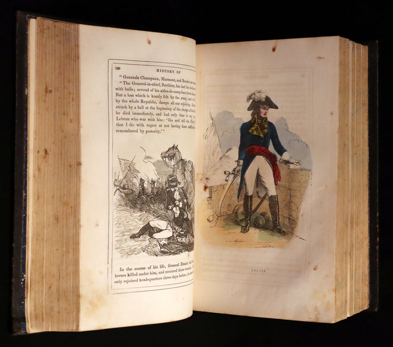 1850 Rare Book ~ History of NAPOLEON by Laurent de l'Ardeche, illustrated by Horace Vernet.