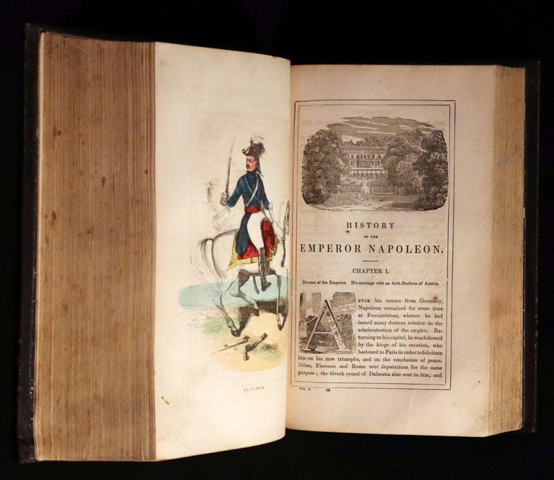 1850 Rare Book ~ History of NAPOLEON by Laurent de l'Ardeche, illustrated by Horace Vernet.
