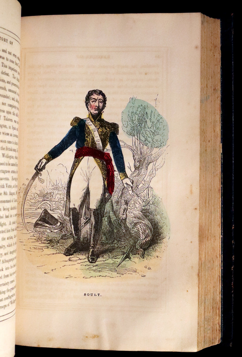 1850 Rare Book ~ History of NAPOLEON by Laurent de l'Ardeche, illustrated by Horace Vernet.
