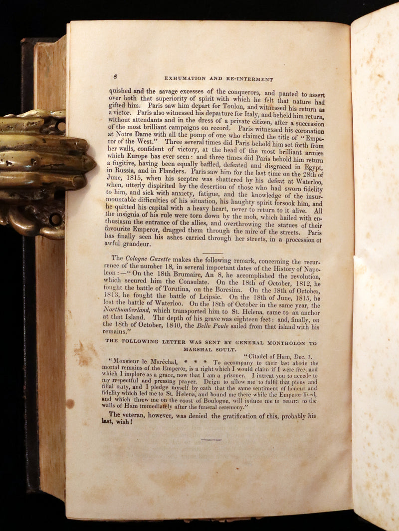 1850 Rare Book ~ History of NAPOLEON by Laurent de l'Ardeche, illustrated by Horace Vernet.