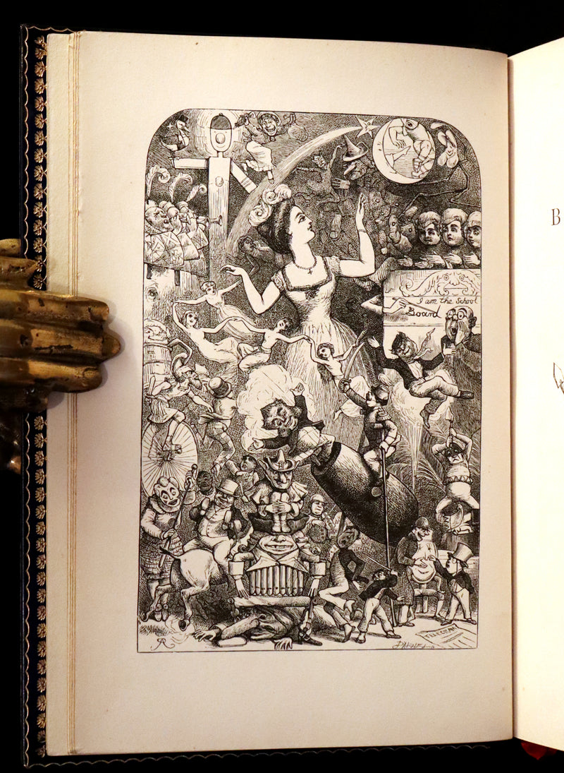 1877 First Edition bound by Root & Son - Our Trip to Blunderland illustrated by Charles Doyle.