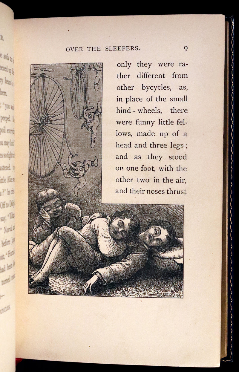 1877 First Edition bound by Root & Son - Our Trip to Blunderland illustrated by Charles Doyle.