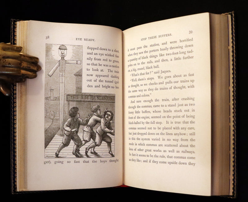 1877 First Edition bound by Root & Son - Our Trip to Blunderland illustrated by Charles Doyle.