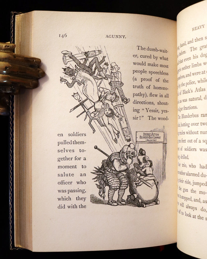 1877 First Edition bound by Root & Son - Our Trip to Blunderland illustrated by Charles Doyle.