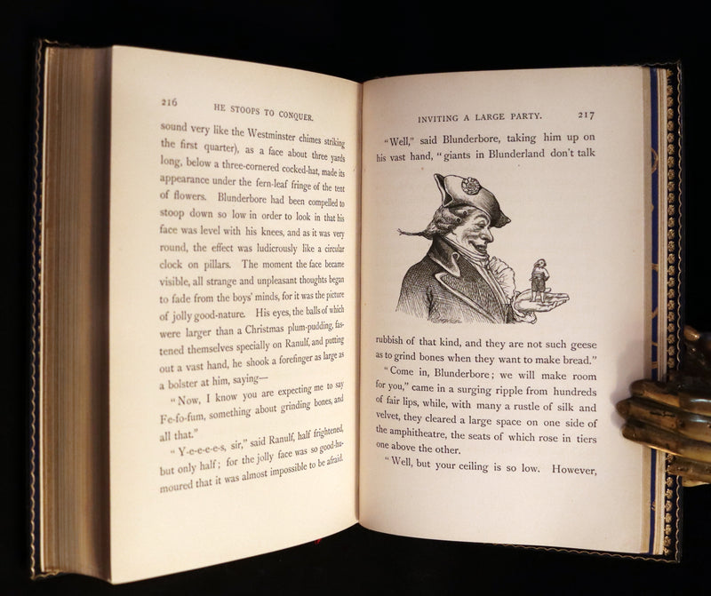 1877 First Edition bound by Root & Son - Our Trip to Blunderland illustrated by Charles Doyle.