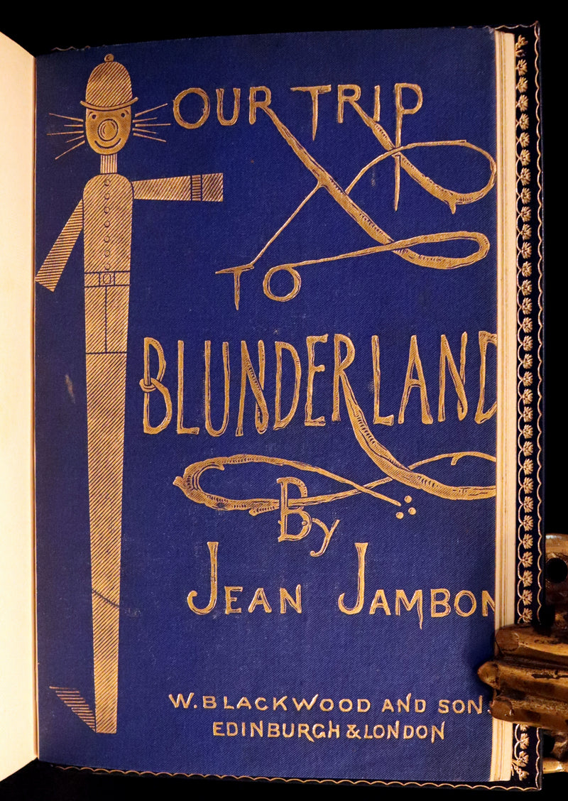 1877 First Edition bound by Root & Son - Our Trip to Blunderland illustrated by Charles Doyle.