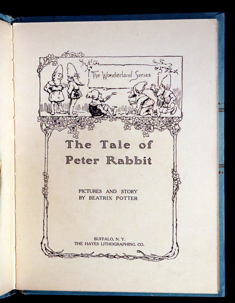 1908 Scarce American Pirated Edition - THE TALE OF PETER RABBIT by Beatrix Potter.