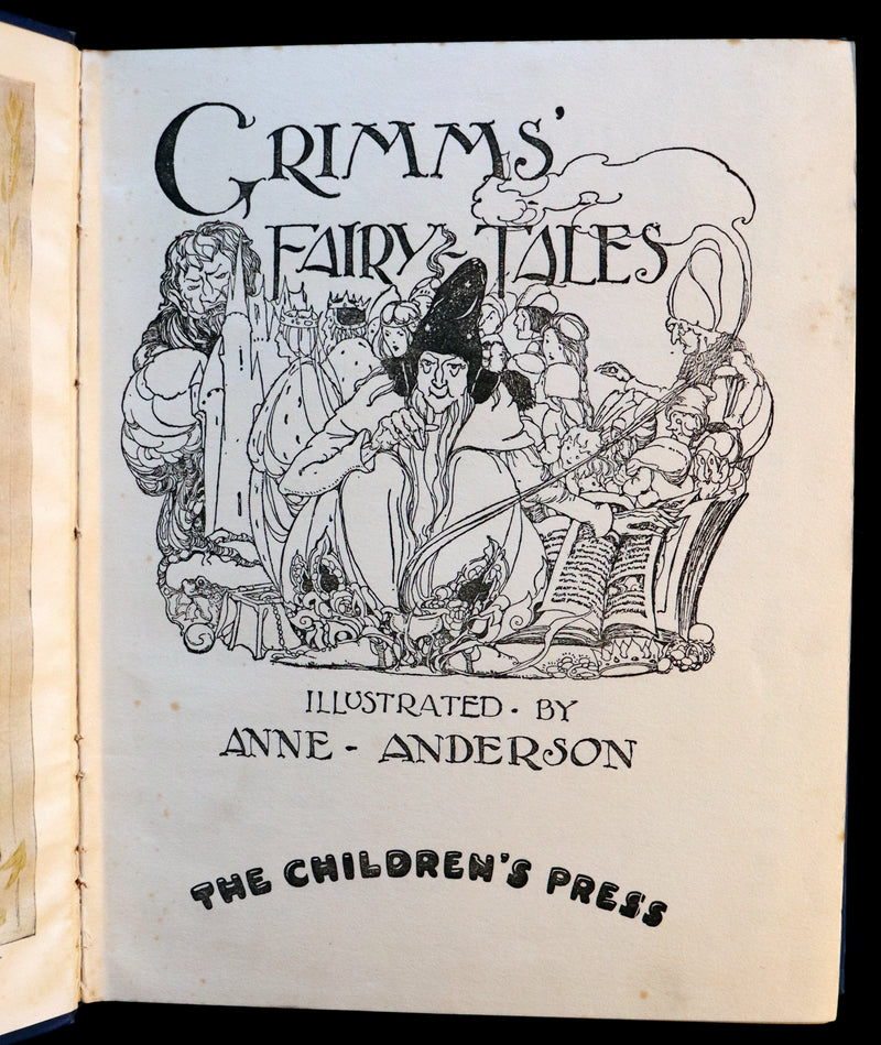 1920 Scarce Edition - Grimm's Fairy Tales illustrated by ANNE-ANDERSON.